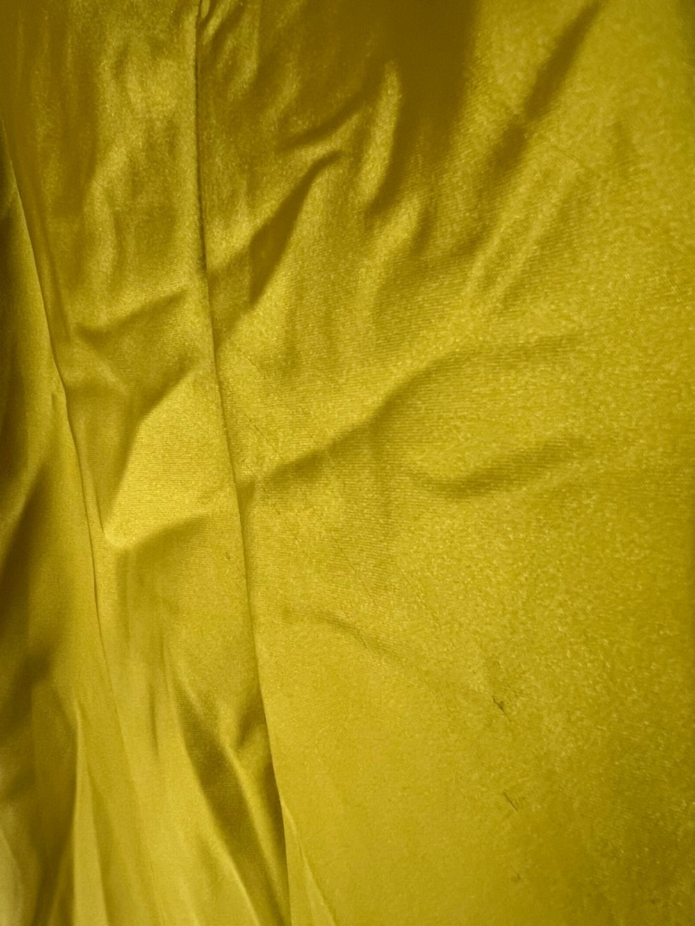 ZARA Yellow Satin Midi Slip Dress with Lace, New Medium - Picture 17 of 17